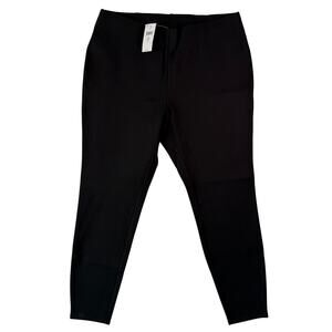 NWT J. Jill Leggings Women's Size Medium Petite Black Wearever Collection Comfy